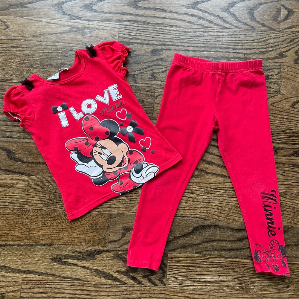 Adorable Minnie Mouse Red Outfit * 4T